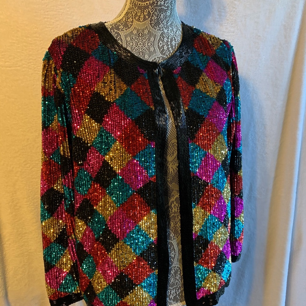 Evening Sequined Jacket - image 3